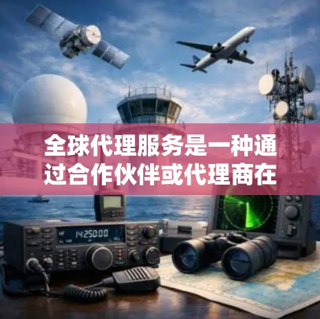 全球代理服务是一种通过合作伙伴或代理商在不同国家或地区进行业务扩展的方式。这种服务通常涉及市场进入、销售、品牌推广、供应链管理等多个方面，旨在帮助公司或品牌在全球范围内快速建立市场份额或实现业务扩展