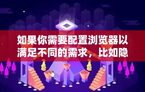 如果你需要配置浏览器以满足不同的需求，比如隐私保护、性能优化或开发工具的使用，以下是一些常用的浏览器配置方法和工具