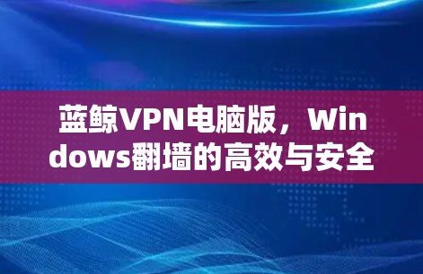 蓝鲸VPN电脑版,Windows翻墙的高效与安全之选 蓝鲸VPN电脑版,Windows翻墙的高效与安全之选