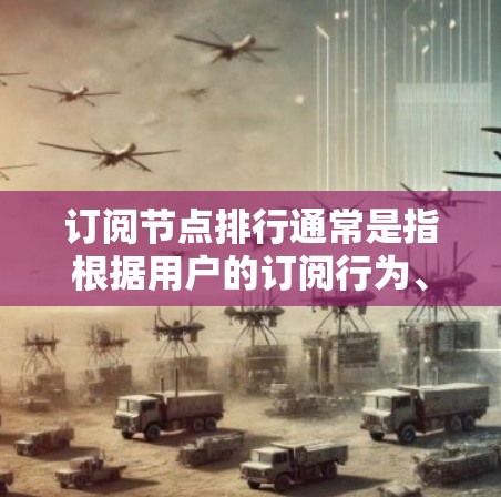 订阅节点排行通常是指根据用户的订阅行为、偏好或互动数据对内容进行排序,确保推荐的内容更加符合用户需求。以下是一些常见的订阅节点排行方式和建议 订阅节点排行通常是指根据用户的订阅行为、偏好或互动数据对内容进行排序,确保推荐的内容更加符合用户需求。以下是一些常见的订阅节点排行方式和建议